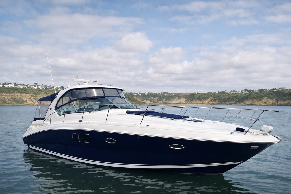 FanSea - 2006 Sea Ray 380 Sundancer luxury yacht partnership at Bayside Marina Newport Beach California